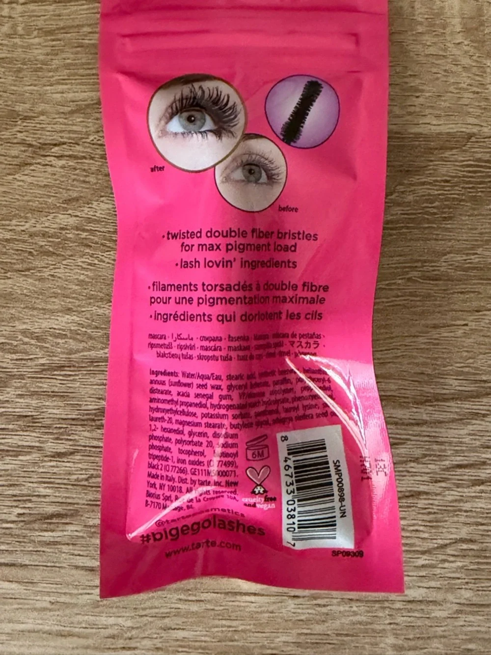 Tarte travel-size big ego™ vegan mascara